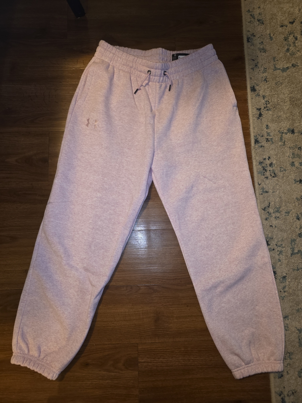 Under Armour Women's Pink Heather Fleece Jogger Pants